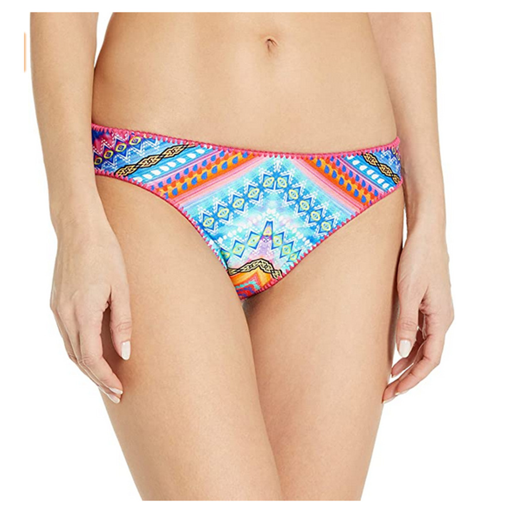 Luli Fama Star Girl Stitched Around Reversible Full Bikini Multi Size XS
